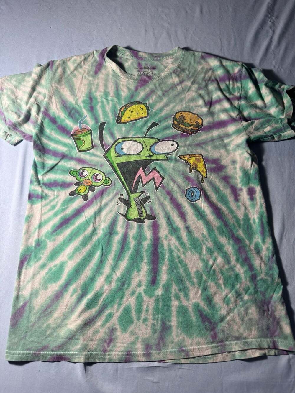 Invader Zim Gir Tie Dye T-Shirt Size S